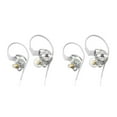 thumbnail image 1 of QualitChoice AK3 FiLe Wired Earbuds In-ear 3.5mm Earphone Portable Dynamic Hands-free Calling Running Headset with Eaps White 2Set, 1 of 6
