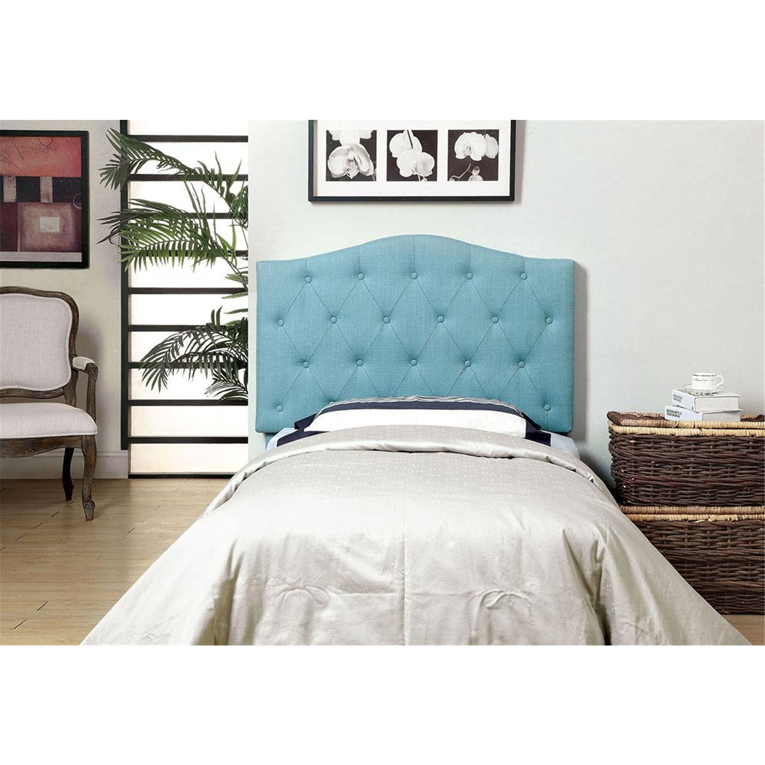 Winifred HeadboardColorBlue,SizeTwin