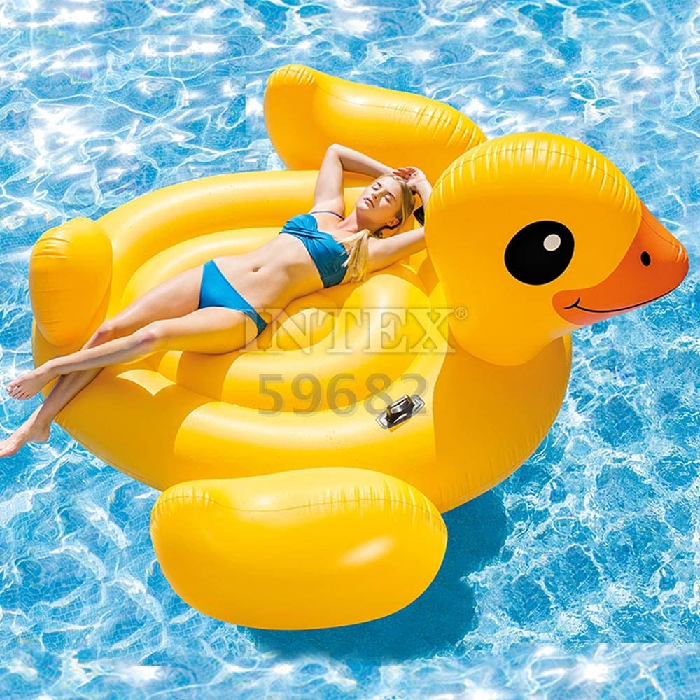 Intex Duck Inflatable Ring INTEX-- Baby Duck Ride-On Pool Float