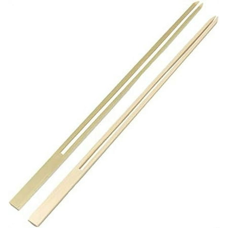 

9mm wide bamboo double prong fondue sticks barbecue grilling kabob skewers 9.8 long 1000 pieces