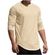 thumbnail image 1 of pstuiky camisa de manga larga para hombre, Camiseta informal de cuello redondo de punto para hombre, camiseta deportiva informal falsa, camiseta de cuello redondo de manga larga Tops de hombre xl, 1 of 8