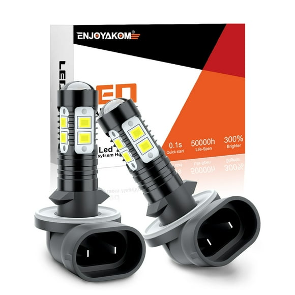 2pcs For HYUNDAI Elantra 2007-2013 881 LED Fog Light Bulbs 6000K Lamp Super Bright