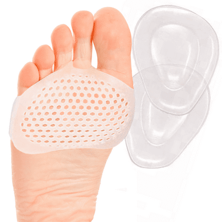 Pivit Adhesive Gel Insole Metatarsal Pads Kit | Stick On Ball of Foot Cushion PLUS Forefoot Support Guard with Toe Ring For Women and Men | High Heel Bumper Inserts for Diabetic Feet, Orthotic (Best Foot Pads For High Heels)