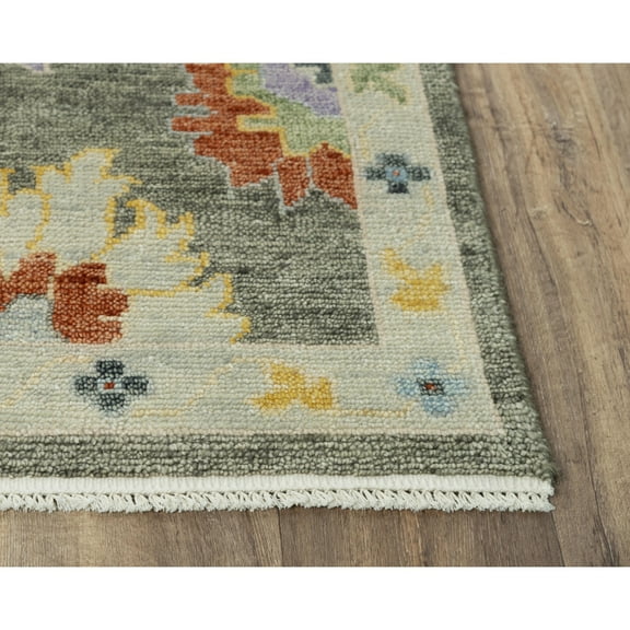 Alora Decor Muse 9' x 12' Gray/Brown/Red/Blue/Yellow Hand Knotted Area Rug