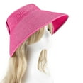 thumbnail image 7 of HONHUZH Summer Hats Womens Open Top Straw Sun Visor Hat Foldable Summer Beach Sun Cap, 7 of 7