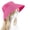 Hot Pink, variant on Sun Visor Hats for Women Bow Tie Leopard Print raw Wide Brimmed Hat Roll Up Foldable Beach Hat Summer Sun Protection Ponytail Hat Empty Top for Outdoor Activities