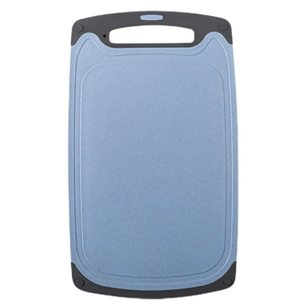 

Multifunctional Cutting Board - Non-Slip Design with Spillover Prevention Groove Rectangular Household Chopping Block for Fruits and Meats in the Kitchen
