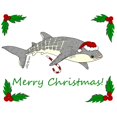 thumbnail image 3 of CafePress - Xmas Whale Shark Pajamas - Women's Short Sleeve Print T-Shirt and Pants Light Cotton Pajama Set, 3 of 7