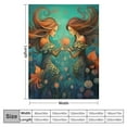 thumbnail image 4 of COMIO  Fantasy Mermaid with Flower Throw Blanket Underwater Girls Bubble Soft and Comfortable Flannel Big Blanket for Bedding Office Sofa and Chair Decor Gift, 4 of 6