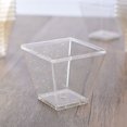 thumbnail image 1 of 10 piezas de plástico duro desechable transparente dorado en polvo para mousses, postres, aperitivos, tazas, cucharas, tapas, soporte para comida para fiestas de bodas, 1 of 5