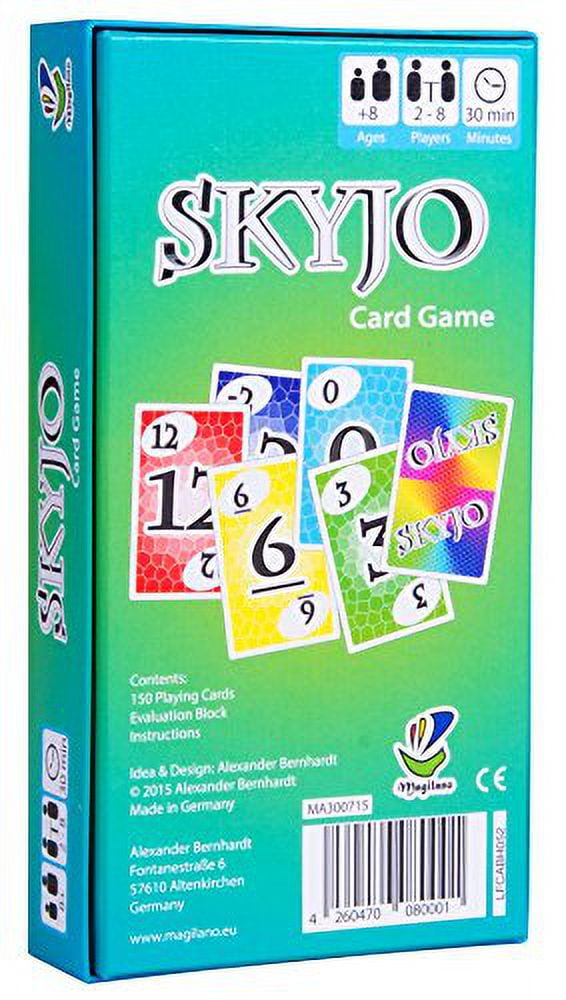 Magilano SKYJO The Ultimate Card Game for Kids and Adults. The Ideal Board  Game for Funny, Entertaining and exciting Playing Hours with Friends and  Family. 