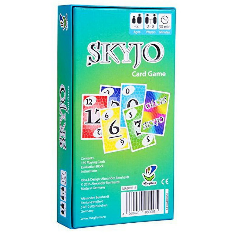 Magilano SKYJO The Ultimate Card Game for Kids and Adults. The Ideal Board  Game for Funny, Entertaining and exciting Playing Hours with Friends and
