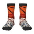 thumbnail image 1 of Kdxio Basketball Shot Print Children's Socks for Daily Wear and Sports Use Colorblock Mid-Calf Design Breathable Material, 1 of 5