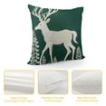 thumbnail image 4 of COMIO  Christmas Throw Pillow Cover  Green White Deer Pillow case Christmas Party Decorations Pillowcase Winter Holiday Cushion Case, 4 of 5