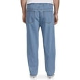 thumbnail image 2 of Harbor Bay by DXL Men's Big and Tall Continuous Comfort Stretch Jeans, Light Stonewash, 56W X 34L, 2 of 7