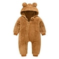 thumbnail image 3 of Zecgelong Coat Jumpsuit Baby Bear Girls Infant Boys Warm Snowsuit Hooded Thick Girls Coat&jacket, 3 of 6