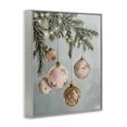 thumbnail image 3 of Stupell Industries Pink Hanging Christmas Ornaments Holiday Painting Gray Framed Art Print Wall Art, 11 x 14, 3 of 8