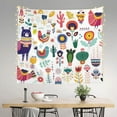 thumbnail image 2 of Disketp Alpaca Flower Tapestry 60x51 InchesTapestry for Living Room Bedroom Home, 2 of 6