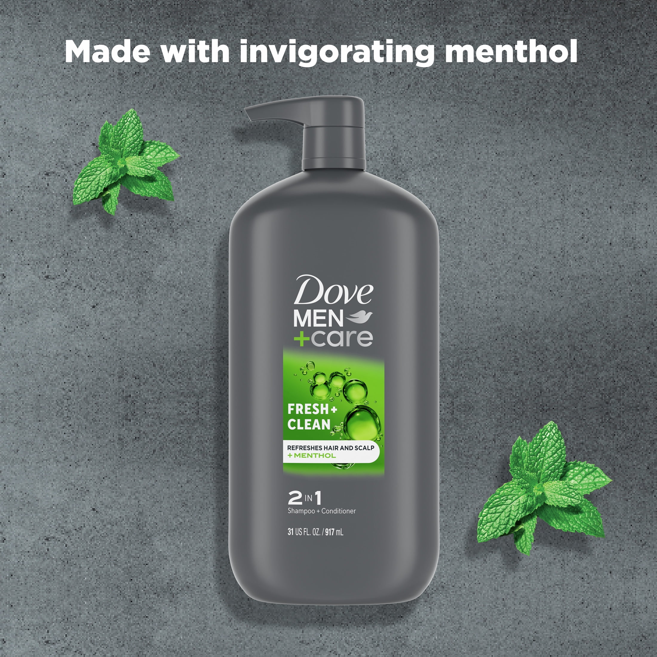 Dove Men+Care Daily 2-in-1 Shampoo and Conditioner Fresh & Clean, 31 oz