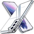 thumbnail image 1 of Entronix Funda Transparente para Galaxy S21 Plus, Fina y Transparente, a Prueba de Golpes y Protección contra Arañazos., 1 of 5