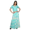 thumbnail image 1 of Soimoi Moss Georgette Fabric Ombre Tie-Dye Print Fabric by The Yard 42 Inch Wide, 1 of 3