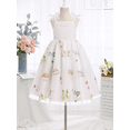 thumbnail image 4 of Flower Girl Dress Elegant Thin Strap Tulle Skirt Princess Gown Perfect for Weddings Birthdays and Special Occasions White-8Y, 4 of 8