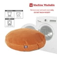 thumbnail image 5 of Majestic Pet | Villa Velvet Round Pet Bed For Dogs, Removable Cover, Orange, Large, 5 of 5