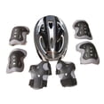 thumbnail image 2 of Juego de 7 cascos de bicicleta para niños, equipo de protección para patinar en longboard negro, 2 of 8