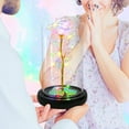 thumbnail image 6 of Christmas Rose Gifts for Women Christmas Flower Gifts for Her Gifts for Women Birthday Xmas Gift for Mom,Colorful Rainbow Light Up Rose in A Glass Dome,Women Gifts for Her,Mom,Valentines,Anniversary, 6 of 15