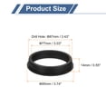 thumbnail image 2 of Uxcell 1Pack Rubber Grommets 87mm Drill Hole, 77mm ID Top Hat Hole Plug Grommet, 2 of 6