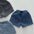 thumbnail image 3 of Kiijoy Newborn Boys Jean Shorts Summer Casual Breathable Pull On Denim Shorts, Sizes 6-9M, 3 of 3