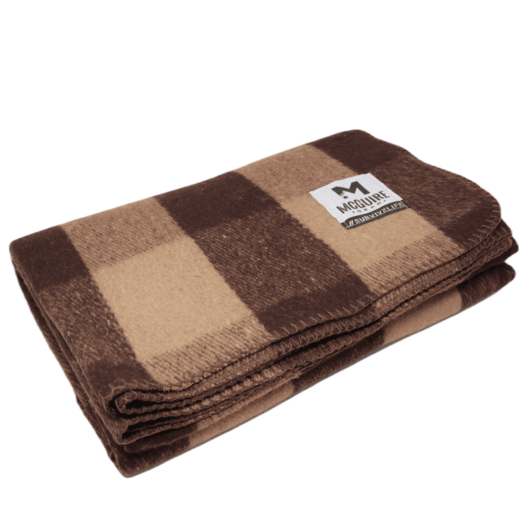 McGuire Gear Bunkhouse Plaid Blanket Wool Blend 64