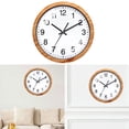 thumbnail image 2 of 10inch Solid Wall Clocks, Creative Round Designs for Any Room Artificial Frame Clock Home Decorations, 2 of 8