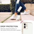 thumbnail image 5 of Compatible with iPhone 11 Case,Women Girsl Cute Love Heart Plating Design Protective Bumper with Camera Lens Cover Slim Shockproof Silicone Soft Phone Case for iPhone 11 White, 5 of 13