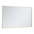 thumbnail image 2 of Metal frame rectangle mirror 36 inch in Sliver, 2 of 4