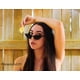 thumbnail image 2 of Gafas de sol FEISEDY estilo vintage de mujer, pequeñas, ojo de gato, cuadradas B2291, 2 of 7