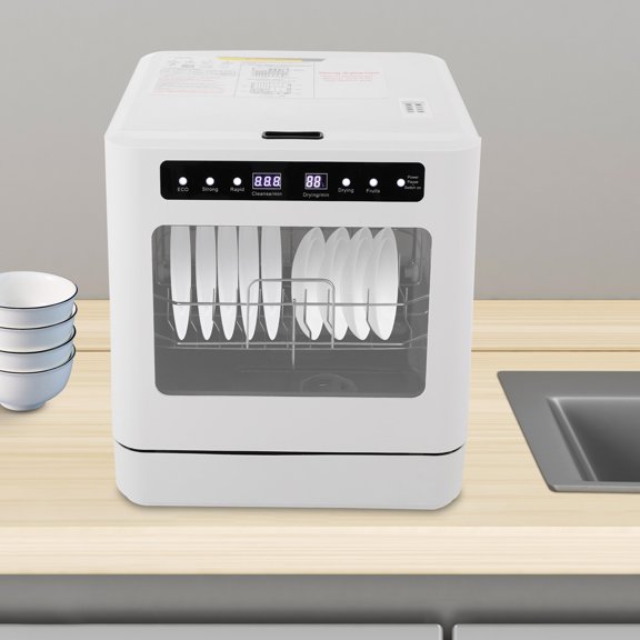 Portable Mini Dishwasher, Countertop Dishwasher, Household Mini Dishwasher for Homes, Kitchens, Small House