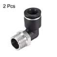 thumbnail image 3 of Conector de tubo de empuje a conectar, tubo de 10 mm OD x rosca NPT de 3/8, ajuste de bloqueo neumático de 2 piezas, 3 of 3