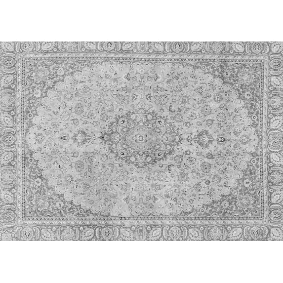 Ahgly Company Indoor Rectangle Abstract Gray Modern Area Rugs, 5' x 7'