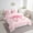 Pink, variant on Erosebridal Pink Bowknot Bedding Sets Twin Size, Cartoon Ribbon Comforter Sets with Sheets, Modern Chic Bow Decor, Reversible 7pcs