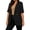 Black women loose blazer jacket a1, variant on Yrmaups Loose Fit Short Sleeve Business Blazer for Women, Casual Collared Button Front Open Cardigan Jacket, Lightweight Soft Work Office Daily Wear, Black XL