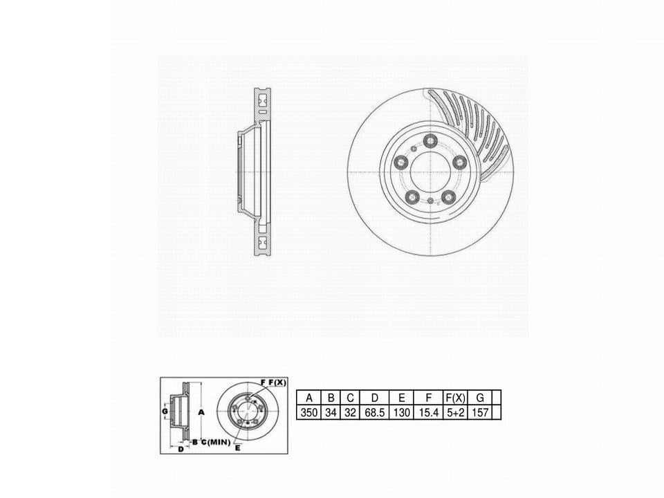 Winstop Brake Rotor, Front Right WS255963, Porsche Panamera 2022-2017