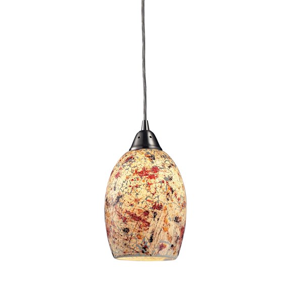 Elk Home 5-Inch Wide Avalon Mini Pendant, Transitional, Satin Nickel