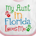 thumbnail image 4 of Inktastic My Aunt in Florida Loves Me Boys or Girls Baby Bib, 4 of 4
