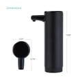 thumbnail image 7 of Home Zone Living Stainless Steel Foaming Hand Soap Dispenser with Refillable Bottle, Black, 7 of 7