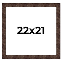 22x21 Frame Brown Burl Real Wood Picture Frame Width 1.625 Inches | Interior Frame Depth 0.5 Inches