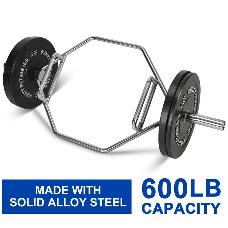 XPRT Fitness 56'' Olympic Hex Trap Barbell Deadlift Bar Rated