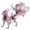 Pink, variant on 3D Metal Puzzle for Adults, Mythical Nine-Tailed Fox DIY Assembly Puzzle Sculpture, Mechanical Animal Display Model for Collectors