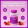 thumbnail image 3 of SmartyPants Toddler Plus Multi & Omegas Multivitamin Gummies, Omega 3 DHA/EPA, Vitamins D3, C, B12, B6, A, K, Zinc, Biotin, Gluten Free, Clean Label, Low Sugar, 3 Flavors, 120 Gummies, 3 of 7