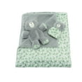 thumbnail image 2 of Animal Adventure® | Little Daydreamers™ | Enchanted Forest Greenery Collection | 3-Piece Baby Gift SetBear Unkie, Greenery Print Blanket, 2 of 10